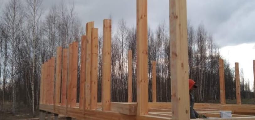 Фундамент на забивных ЖБ сваях