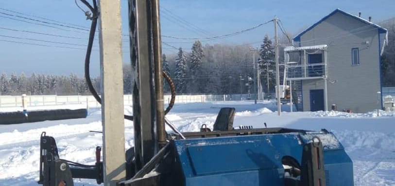 Фундамент на забивных ЖБ сваях