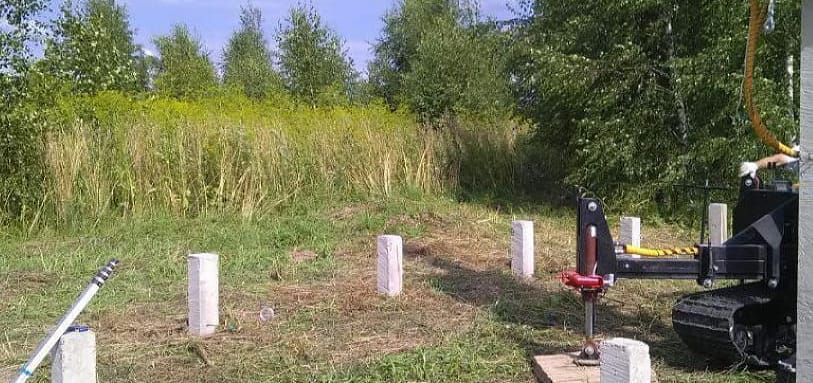 Фундамент на забивных ЖБ сваях