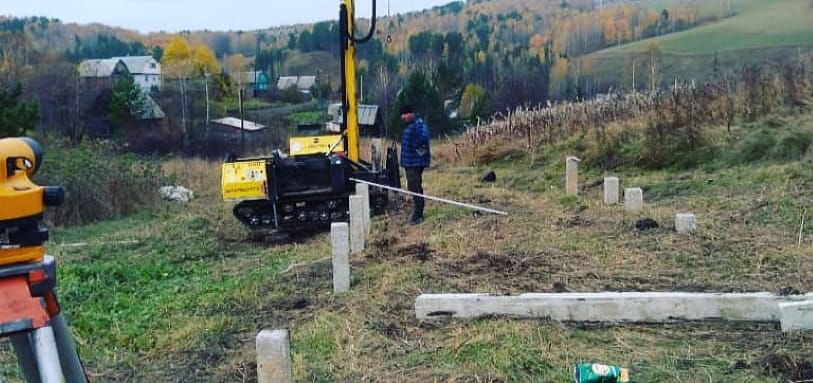 Фундамент на забивных ЖБ сваях
