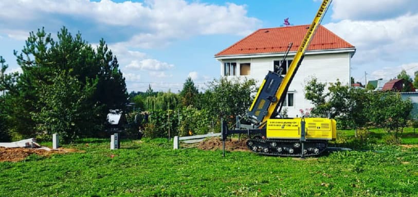 Фундамент на забивных ЖБ сваях