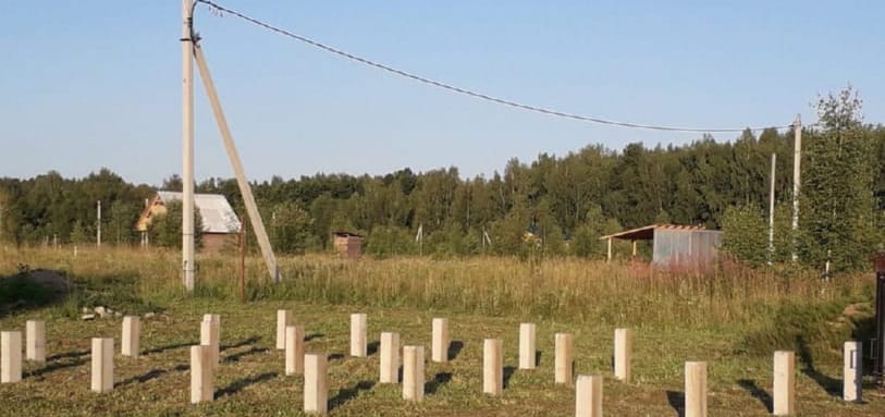 Фундамент на забивных ЖБ сваях