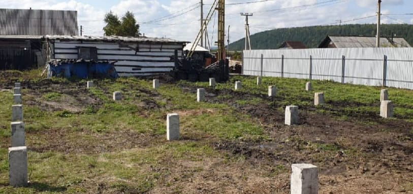 Фундамент на забивных ЖБ сваях