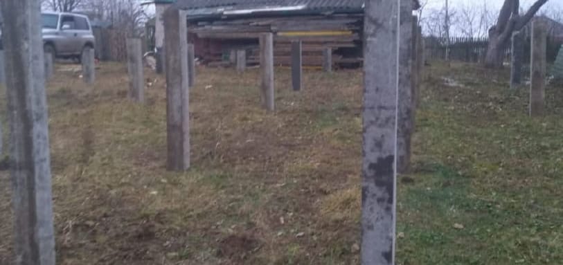 Фундамент на забивных ЖБ сваях